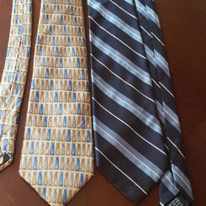 2 EUC Italian silk ties